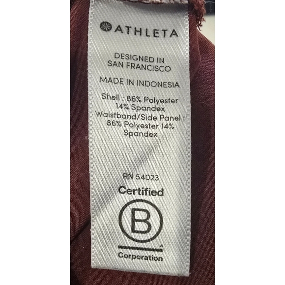 Athleta Brooklyn Midrise Ankle Pants in Cinnamon Red Versatile Casual Travel - Picture 8 of 10